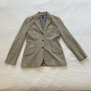 RL Lauren grey suede coat blazer